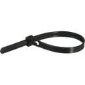 Pearstone 8" Reusable Plastic Cable Ties - Black (100-Pack