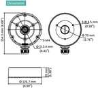 CB130T, LTB03-W, DS-1280ZJ-DM8 Outdoor Conduit Base Junction Box for Dome Camera DS-2CD2343G0-I, DS-2CD2383G0-I,