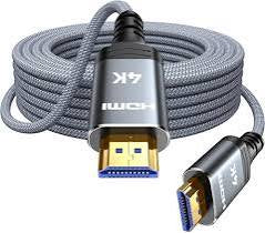 HDMI 4K Fiber Optic HDMI Cable 75FT Long - Unidirectional 4K HDR Braided HDMI Cord, 18Gbps High Speed with Ethernet/ARC, 3D, HDCP 2.2, ARC, Compatible for PS-5/4/3/4K HDTV/Streaming Media